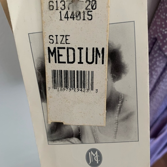 Jessica McClintock 80s Vintage.Purple dress with tags .Size : Medium Never Used - Picture 11 of 11